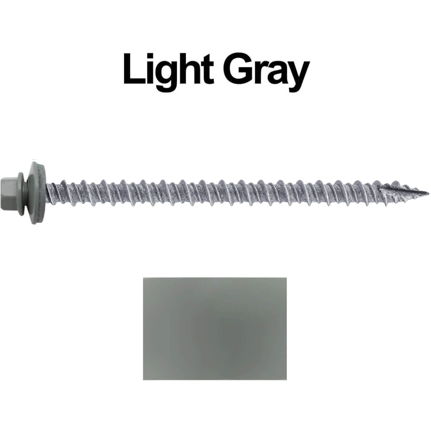 10 x 3" Metal ROOFING SCREWS: ( 250) Galvanized Hex Head Sheet Metal Roof Screw. Self starting metal to wood siding screws. EPDM washer.