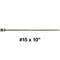 #15 x 10" Exterior Coated Wood Screws - Extra Long Bronze Wood Screw with Torx/Star Drive Head - Multipurpose Torx/Star Drive Wood Screws