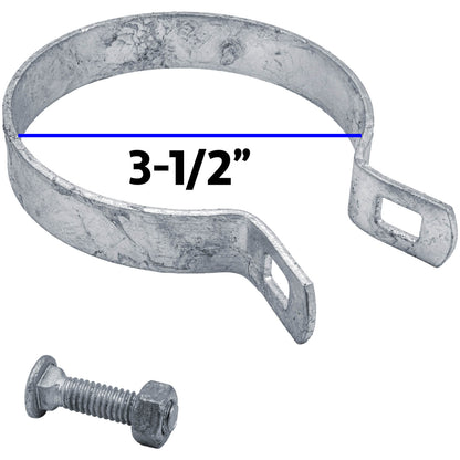 Galvanized Brace Band for Chain Link Fence - Rail End Bracket