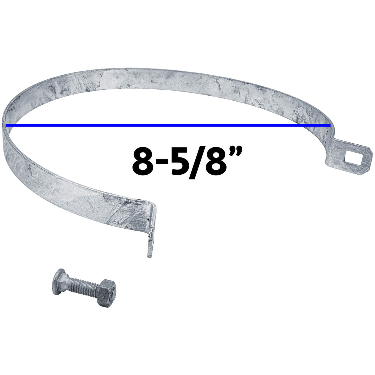Galvanized Brace Band for Chain Link Fence - Rail End Bracket