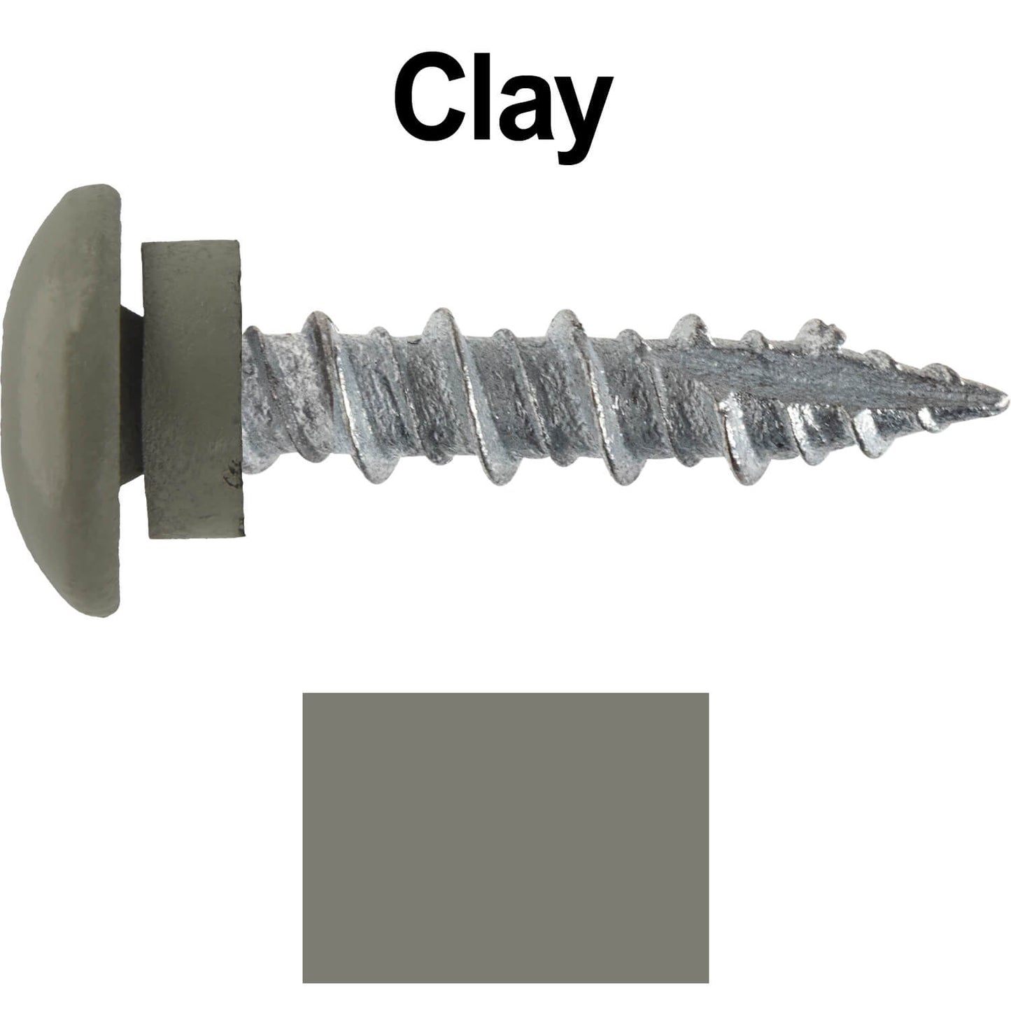 10 X 1" - LOW PROFILE Star Head Roofing Screws - HI-LO Thread - Metal To Wood - T25 Torx Drive Head - EPDM washer.
