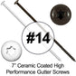 #14 x 7" Ceramic Coated Torx/Star Drive Gutter Screws -  For Fastening Gutters to Wood - Torx/Star T-30 Drive Head