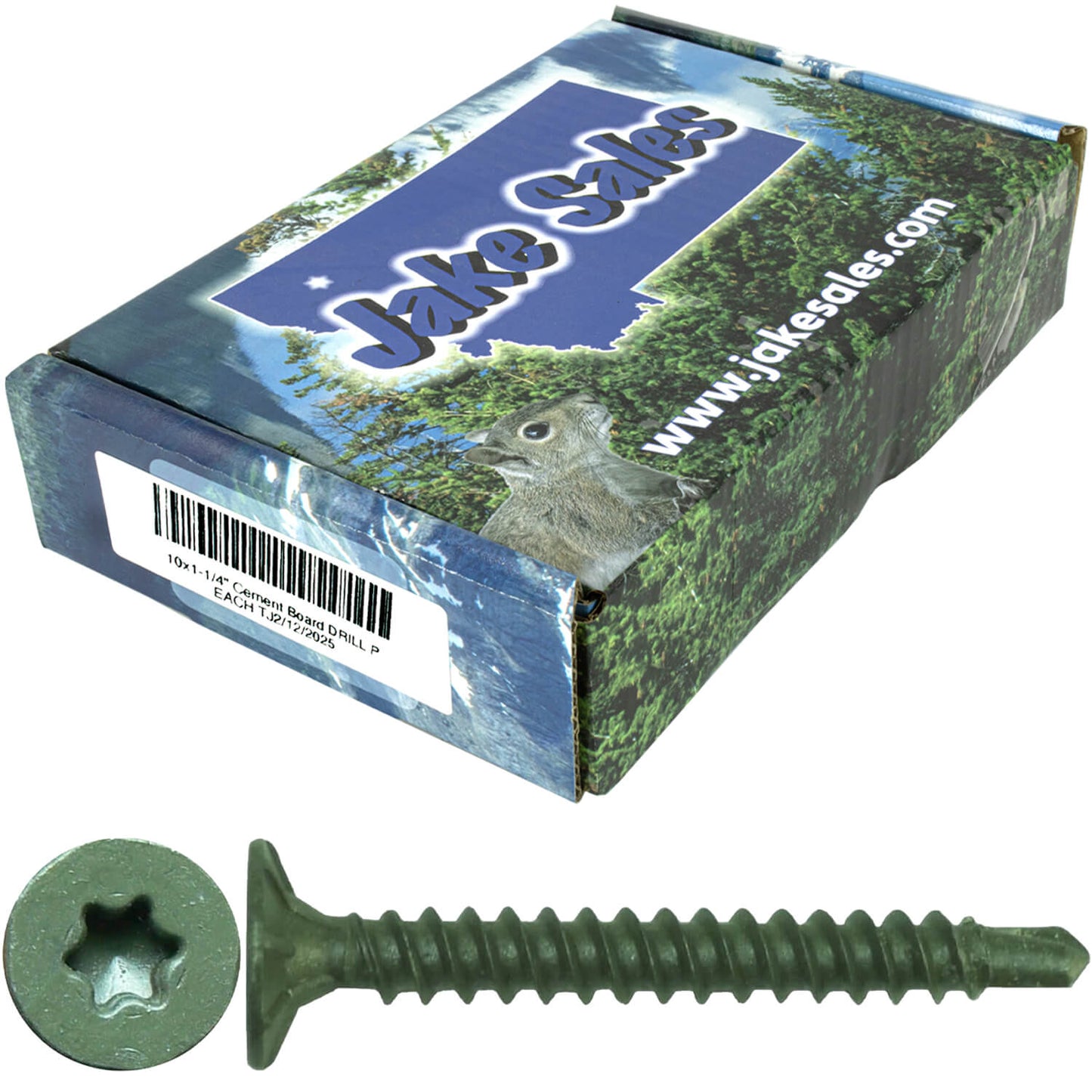 #10 Cement Board Torx/Star Head Screws DRILL POINT for Fastening Cement Backer Board/Cement Board/Tile Board - Torx/Star - T-25 Torx Head