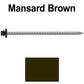 #10 x 4" Metal ROOFING SCREWS - Hex Washer Head - Self starting/self tapping - EPDM washer. Colored head.