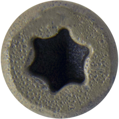 Bronze Coated Multipurpose Wood Screw - Torx/Star Drive - Tiny Finish Head - Exterior Coated - ACQ Compatible - 1-1/4" to 3"