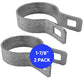 Brace Band for Chain Link Fence -  Galvanized Chain Link Brace Band. Attach Rail Ends to terminal post, corner fence post, end fence post, gate fence post or gate frame