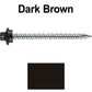 10 x 2-1/2” - STAINLESS HEX / ZINC Sheet Metal Roof Screw. Self starting metal to wood siding screws. EPDM washer. Colored head.