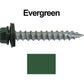 #14 x 1-1/2" Metal ROOFING SCREWS(250) Screws Hex Washer Head Sheet Metal Roof Screw. Self starting/self tapping metal to wood with EPDM washer. Colored head. For corrugated roofing