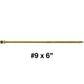 #9 Bronze Star Trim Head Wood Screw Torx/Star Drive Head - Multipurpose Exterior Coated Torx/Star Drive Wood Screws