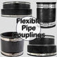 DEKS  Flexible Pipe Coupler - Leak-Proof for Clay, PVC, Copper, and Steel Connections