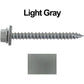 #14  x 2-1/2" Metal ROOFING SCREWS - Hex Washer Head - Self starting/self tapping - EPDM washer. Colored head.