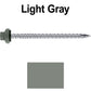 10 X 3“ HI-LO Zinc Aluminum Cap Metal Roofing Screws - Hex Washer Head - Self starting/self tapping - EPDM washer. Colored head.