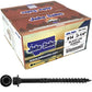 #14 Heavy-Duty Black Timber, Log & Structural Wood Screws - Exterior Coated - Use for Fastening Ledger Boards, Large Timbers, Logs and more.