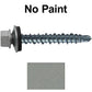 #10 x 1" Mini Driller Sheet Metal Roofing Screw - Hex Washer Head -  Self starting metal to wood siding screws. EPDM washer. Colored head.