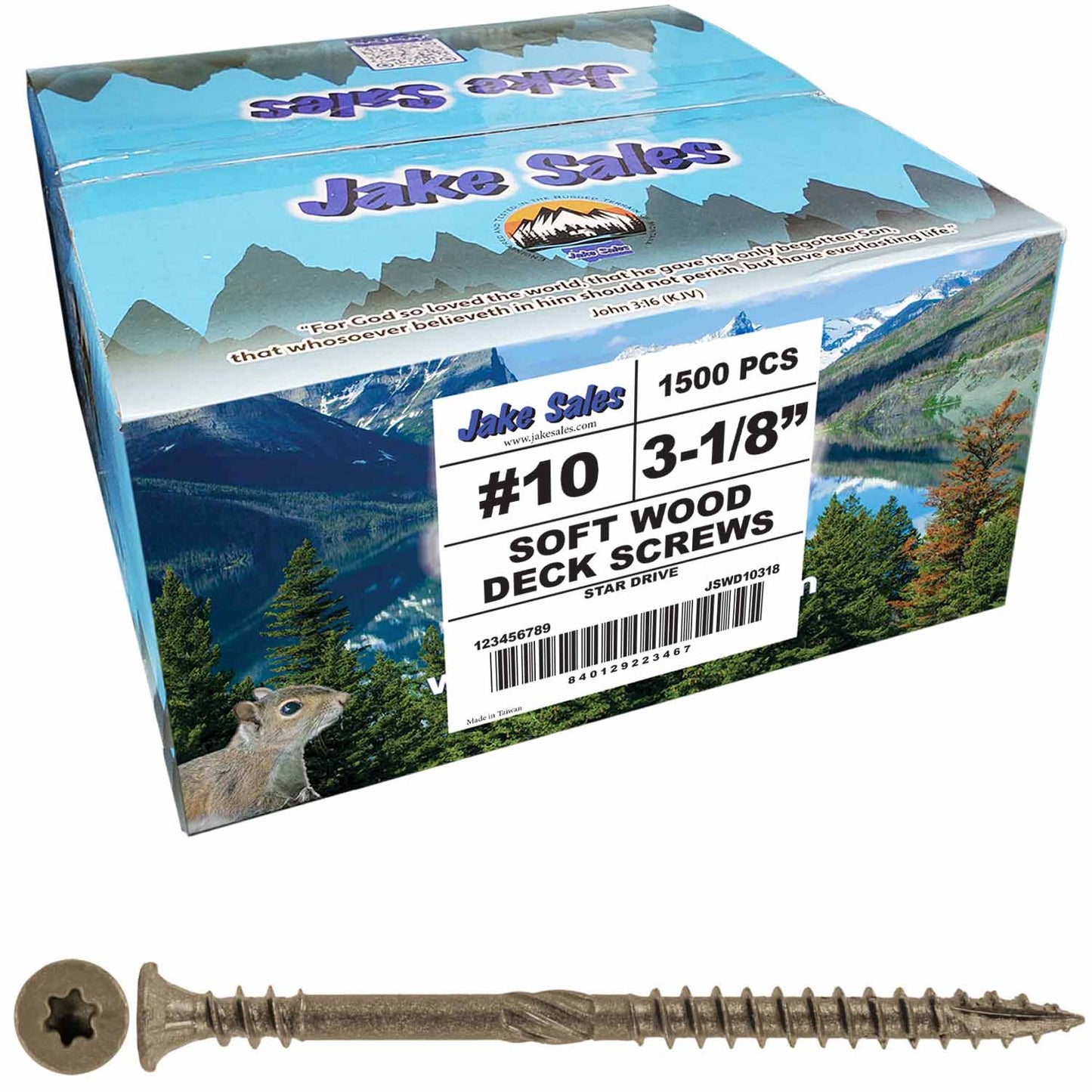 Soft Wood Deck Screws - Exterior Corrosion Resistant