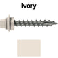 12 X 1-1/2" Metal Roofing Screws For OSB and Plywood - Galvanized Metal to Wood Type 17 Tip - 1/4" Hex Head - Assembled EPDM Washer