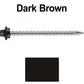 10 x 3” - STAINLESS HEX / ZINC Sheet Metal Roof Screw. Self starting metal to wood siding screws. EPDM washer. Colored head.