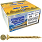 #8 Gold Star/Torx Drive Zinc Coated T-20 Flat Head Wood Screws