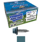 #14 x 1"  Metal ROOFING SCREWS - Hex Washer Head - Self starting/self tapping - EPDM washer. Colored head.