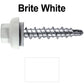10 X 1" Zinc Aluminum Cap MINI-DRILLER Roofing Screws HI-LO THREAD Zinc Plated Carbon Steel Shank - EPDM Washer - Colored head