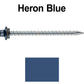 10 x 3” - STAINLESS HEX / ZINC Sheet Metal Roof Screw. Self starting metal to wood siding screws. EPDM washer. Colored head.