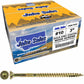 #10 Gold Star/Torx Drive Zinc Coated T-25 Flat Head Wood Screws