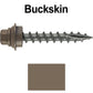 12 X 1-1/2" Metal Roofing Screws For OSB and Plywood - Galvanized Metal to Wood Type 17 Tip - 1/4" Hex Head - Assembled EPDM Washer