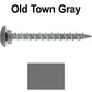10 x 2" LOW PROFILE Star Head Roofing Screws - HI-LO Thread - Metal To Wood - T25 Torx Drive Head - EPDM washer.
