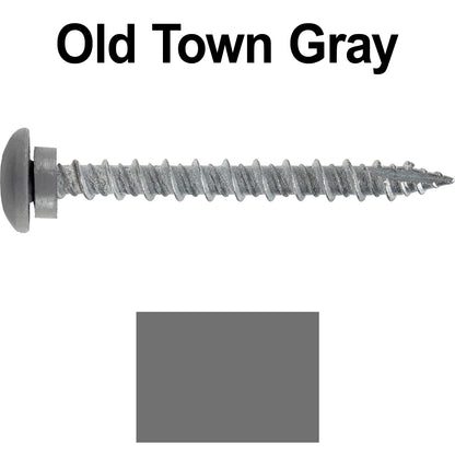 10 x 2" LOW PROFILE Star Head Roofing Screws - HI-LO Thread - Metal To Wood - T25 Torx Drive Head - EPDM washer.