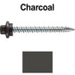 10 x 2” - STAINLESS HEX / ZINC Sheet Metal Roof Screw. Self starting metal to wood siding screws. EPDM washer. Colored head.