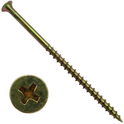 #10 x 4" YELLOW ZINC COARSE THREAD Drywall, Gypsum board, Sheet rock, Plasterboard Screws.(OVERSTOCK)