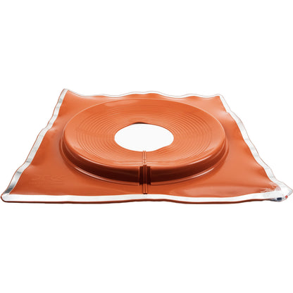 DEKTITE SQUARE BASE COMBO PIPE FLASHING BOOT: RED High Temp Silicone Square Base Flexible Pipe Flashing Dektite
