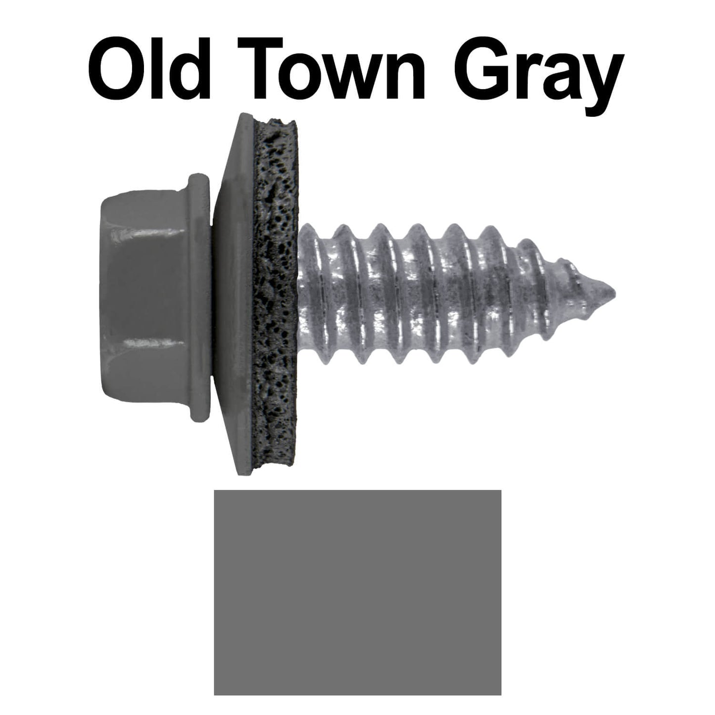 17 x 3/4" Metal Roofing Screws - Metal Panel to Metal Purlins and Recovery Screws - Hex Washer Head - EPDM washer.