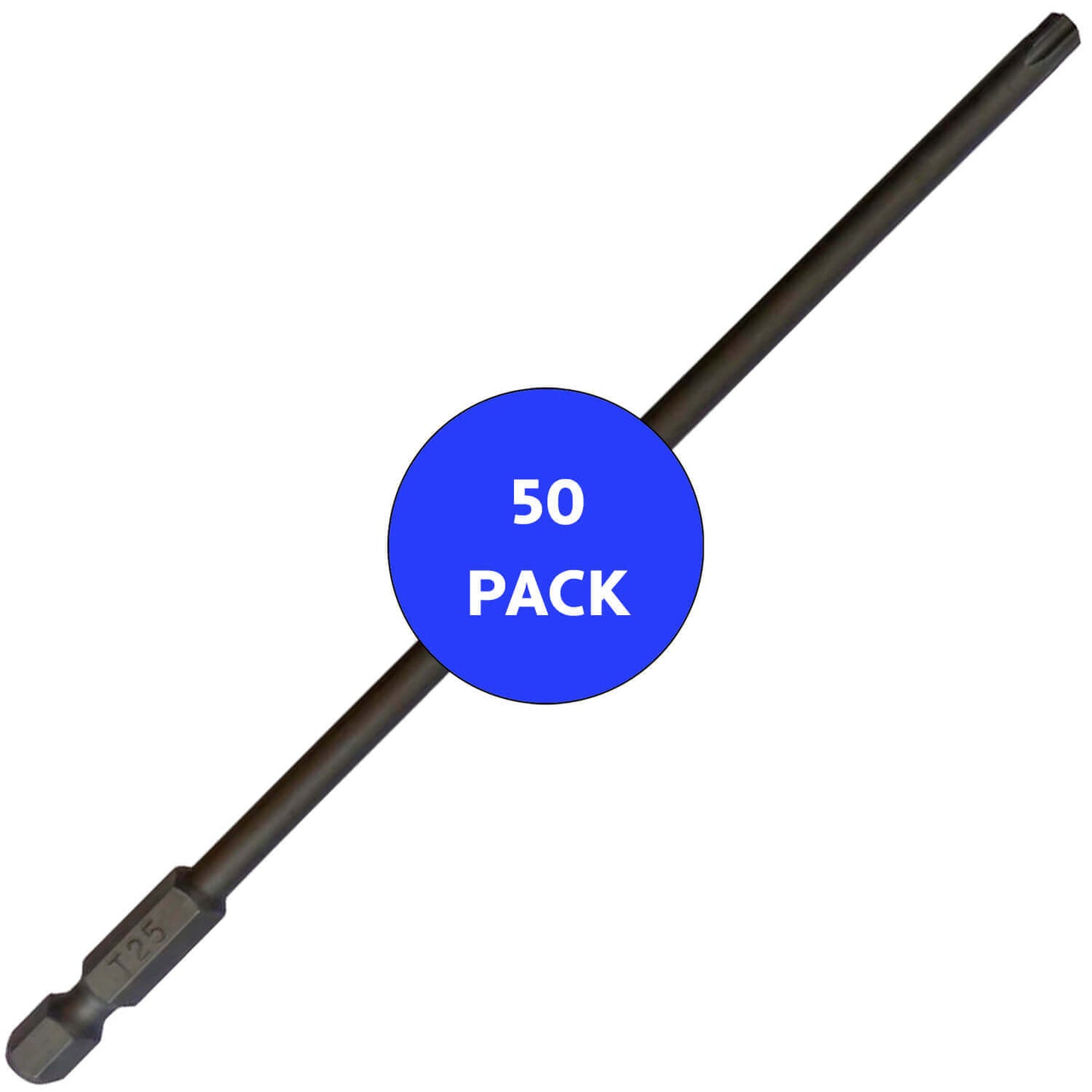 T25 (T-25) Torx/Star Driver Bit - Color Coded  Torx/Star Drive Quick Change Shank Bit for Screws and Fasteners Requiring T25 (T-25) Size Bits