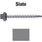 10 X 2” Zinc Aluminum Cap MINI-DRILLER Roofing Screws HI-LO THREAD Zinc Plated Carbon Steel Shank - EPDM Washer - Colored head