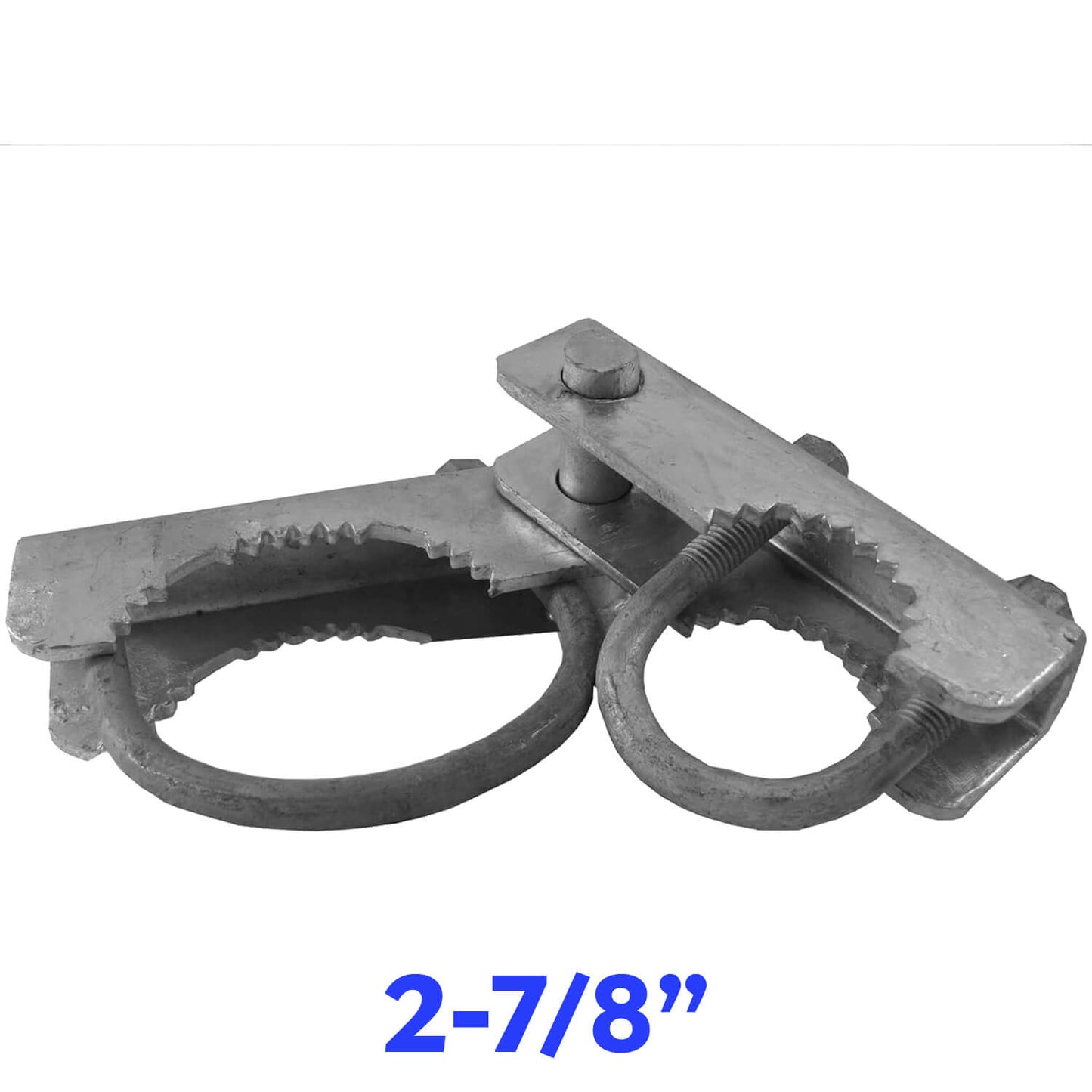 Chain Link Fence 180 Degree Commercial Duty Gate Hinge - Chain Link Post Gate Hinge - Hinge "U" Bolts Included - 1 Hinge Assembly