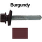 #12 x 1-1/2" Metal to Metal Type #5 Roofing Screws - Hex Head Drill Point. 9/16" EPDM Washer. Colored Head.