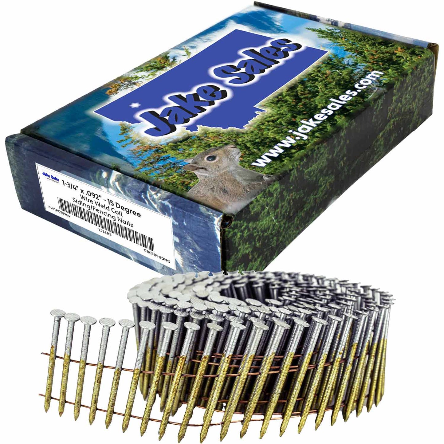 15 Degree Wire Weld Coil - Collated - Roofing, Siding and Fencing Nails