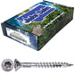 #8 Torx/Star Drive Head - 300 Grade Stainless Steel Torx/Star Drive Wood Screws - Silver Star Stainless Steel Wood Screw