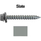 #14 x 2" Metal ROOFING SCREWS - Hex Washer Head - Self starting/self tapping - EPDM washer. Colored head.