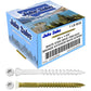 #9 Bronze Star WHITE TRIM HEAD Wood Screw Torx/Star Drive Head- Multipurpose Exterior Coated Torx/Star Drive Wood Screws