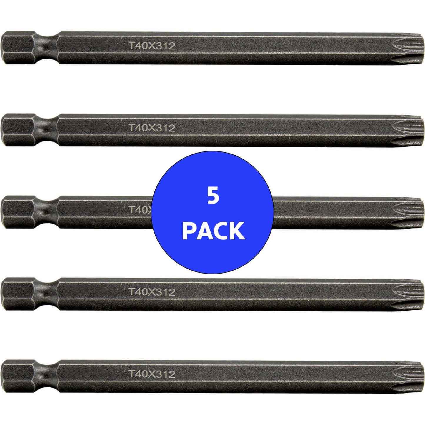 T40 (T-40) Torx/Star Driver Bit - Color Coded T40 Torx/Star Drive Bit for Screws and Fasteners Requiring T40 (T-40) Size Bits