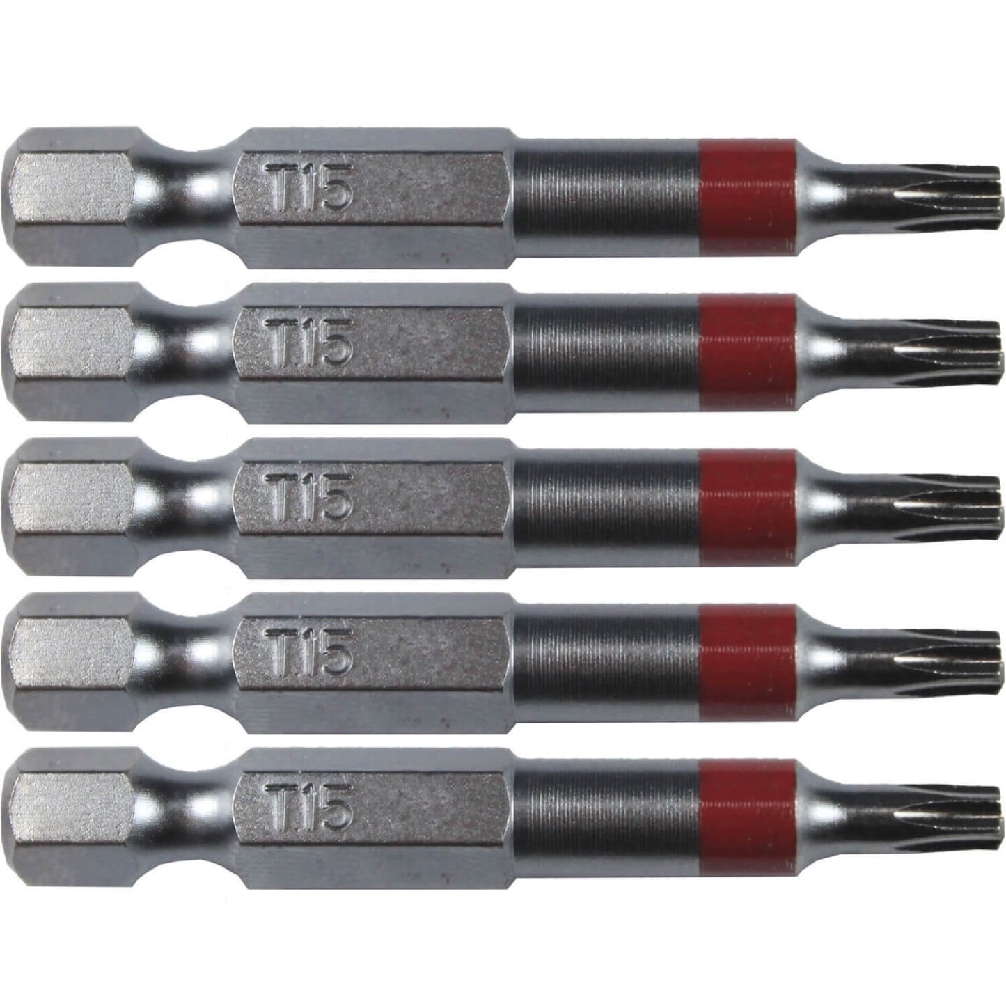 T15 (T-15) Torx/Star Driver Bit - Color Coded Torx/Star Drive Bit for Screws and Fasteners