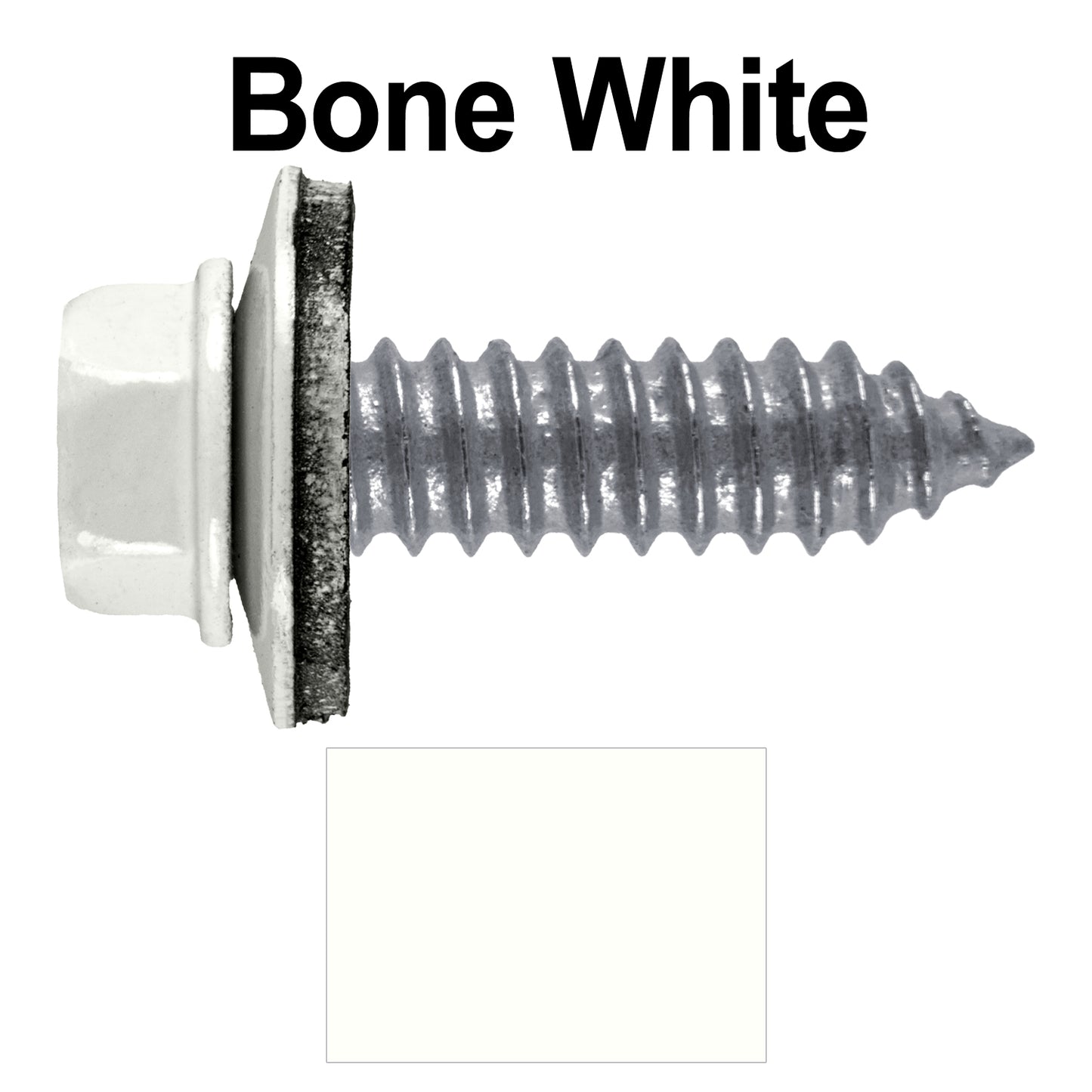 17 x 1"  Metal Roofing Screws - Metal Panel to Metal Purlins and Recovery Screws - Hex Washer Head - EPDM washer.