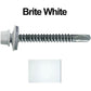 #12 x 2-1/2" Metal to Metal Type #3 Metal Roofing Screws - Hex Head Drill Point - 9/16" EPDM Washer. Colored head.