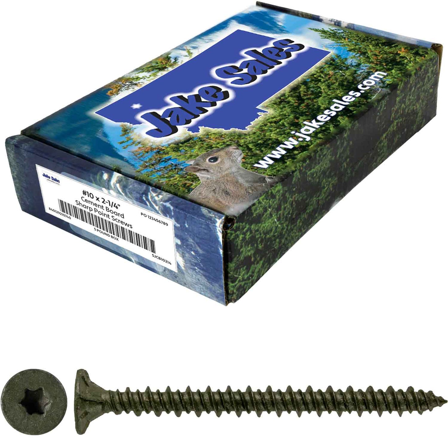 #10 Cement Board Torx/Star Head Screws SHARP POINT for Fastening Cement Backer Board/Cement Board/Tile Board - Torx/Star - T-25 Torx Head