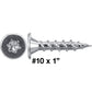 #10  Low Profile Pancake Head Roofing Screws - Wood to Metal - For Standing Seam Roofs - Zinc Plated