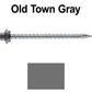 10 x 3” - STAINLESS HEX / ZINC Sheet Metal Roof Screw. Self starting metal to wood siding screws. EPDM washer. Colored head.