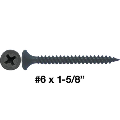 Gray Phosphate Fine Thread Drywall Screws-  Gypsum board, Sheetrock, Plasterboard Screws. Use for all purpose wood screws.