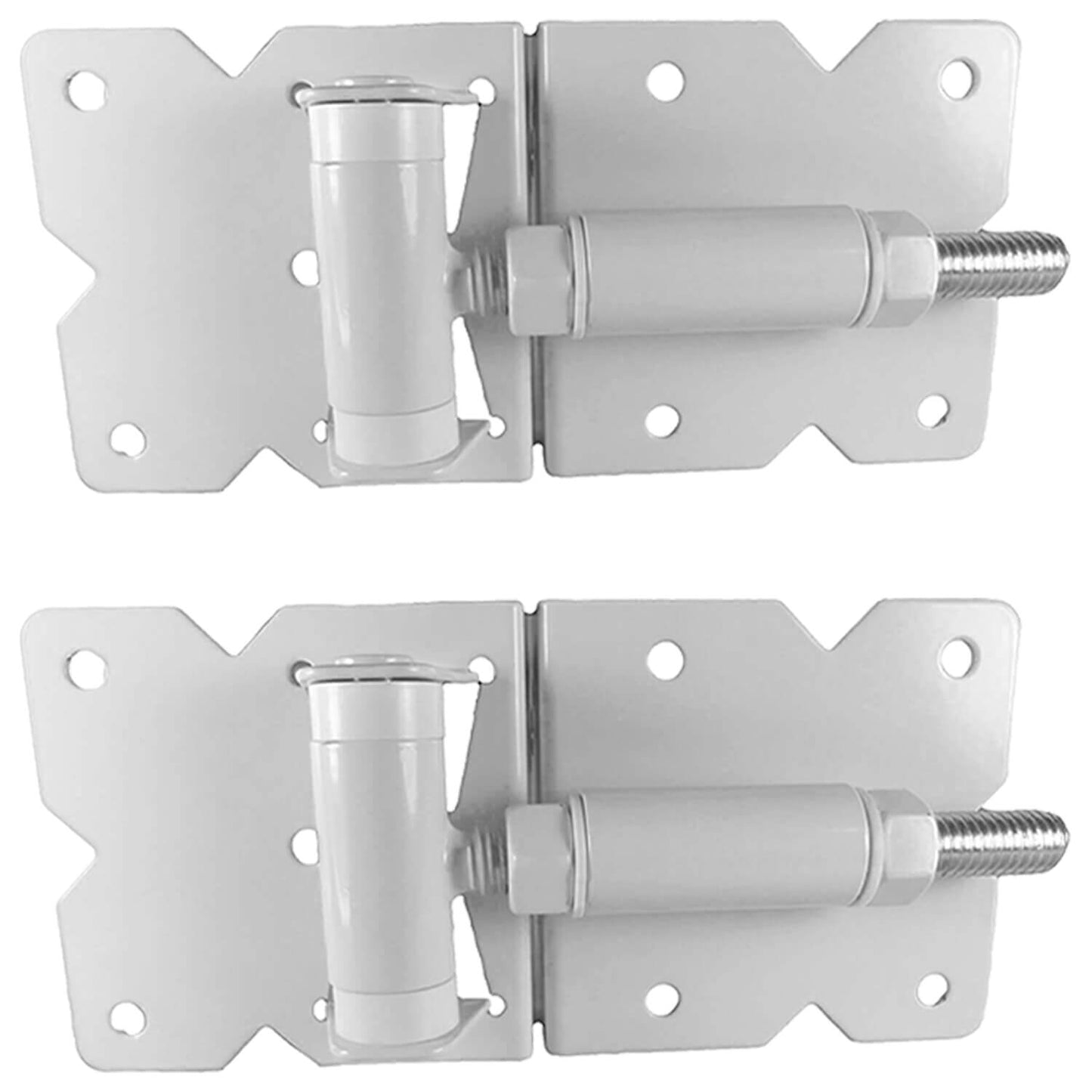 Vinyl Gate Hinges - For Vinyl, PVC or Plastic Fencing. Vinyl Fence Gate Hinges w/Mounting Hardware. Available in Standard, Self-Closing and Stainless Steel